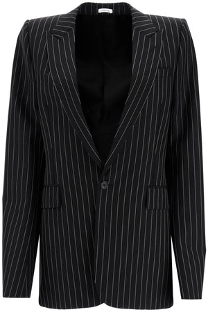 ALEXANDER MCQUEEN Voluminous Striped Jacket - Relaxed Fit