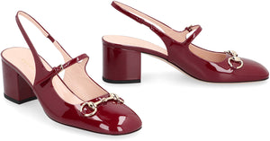 GUCCI Patent Leather Slingback Pumps