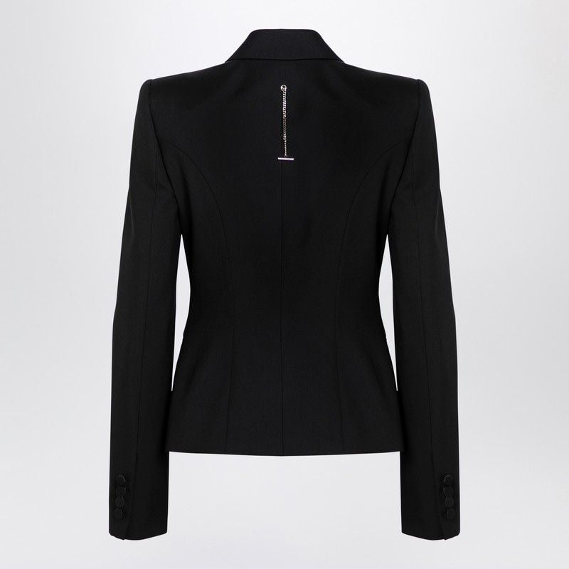 ALEXANDER MCQUEEN Single-Breasted Wool Jacket for Women