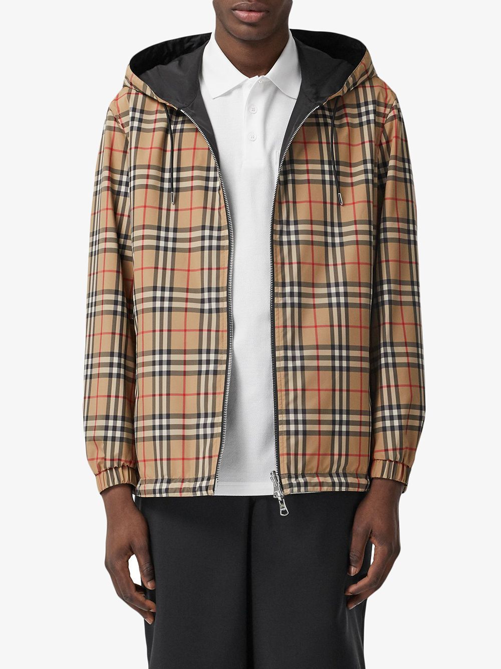 BURBERRY Reversible Check Jacket - Men's Lightweight Outerwear