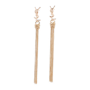 SAINT LAURENT Elegant Chains Earrings