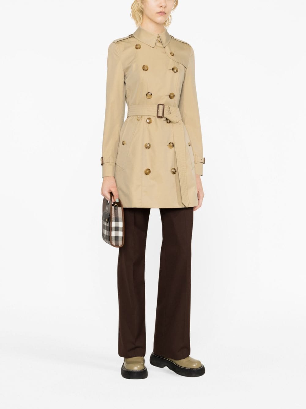 BURBERRY Mini Cotton Trench Jacket