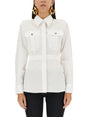 ALEXANDER McQUEEN Cotton Shirt with Front Button Closure for Women