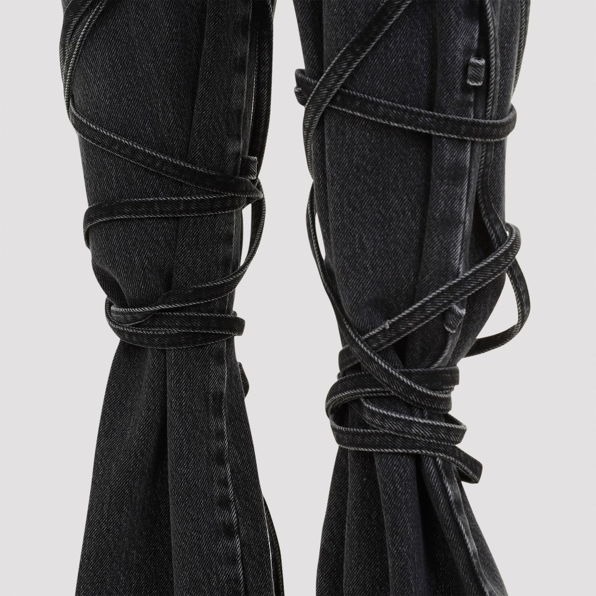 ALEXANDER MCQUEEN Tied High-Waisted Jeans