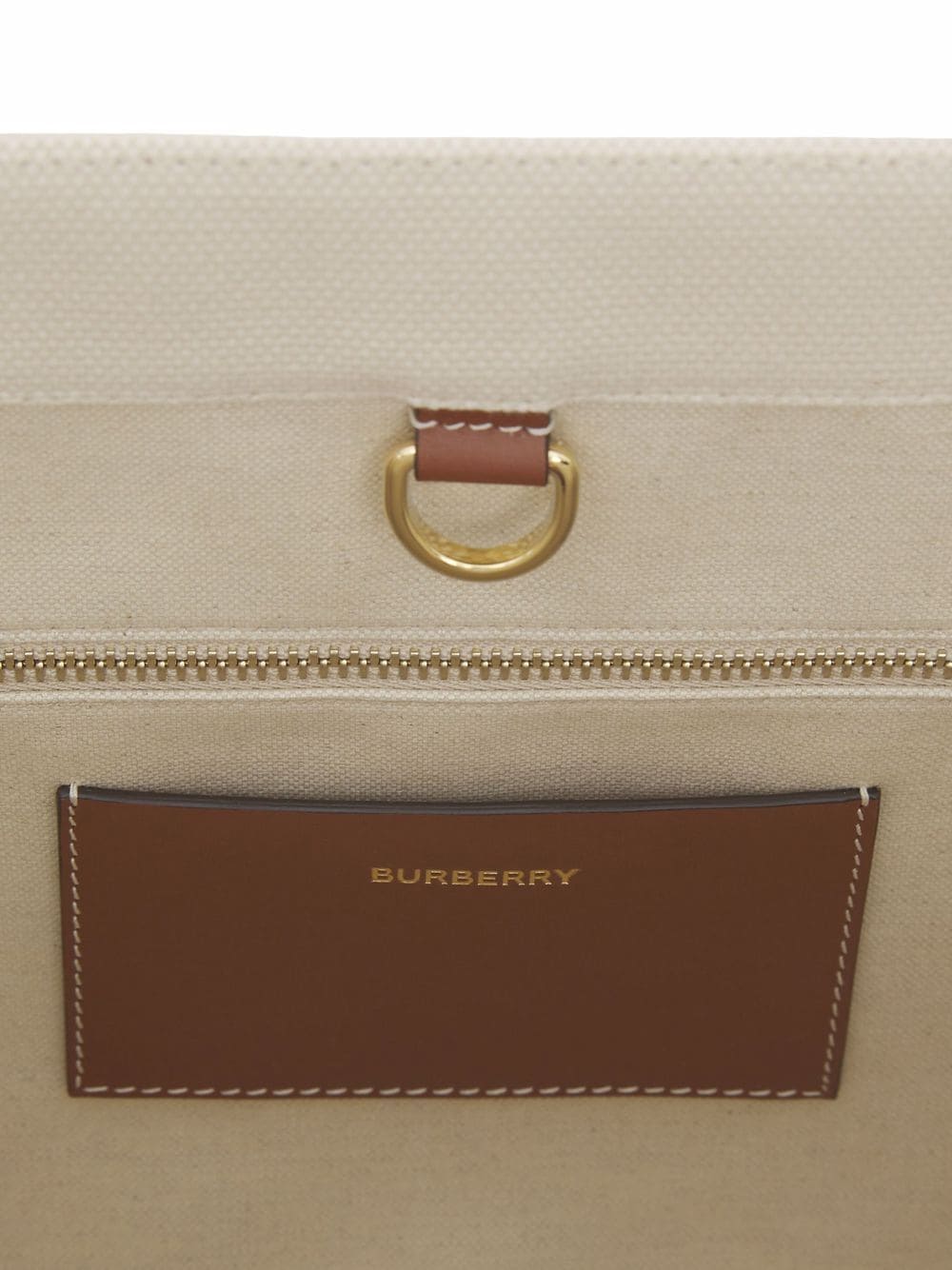 BURBERRY 女性用タン色コットン100%トートバッグ | FW24コレクション