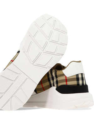 BURBERRY Vintage Check Fabric Sneakers for Men