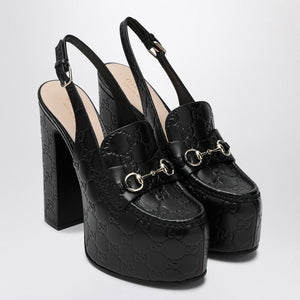 GUCCI Platform Loafers with Slingback Design