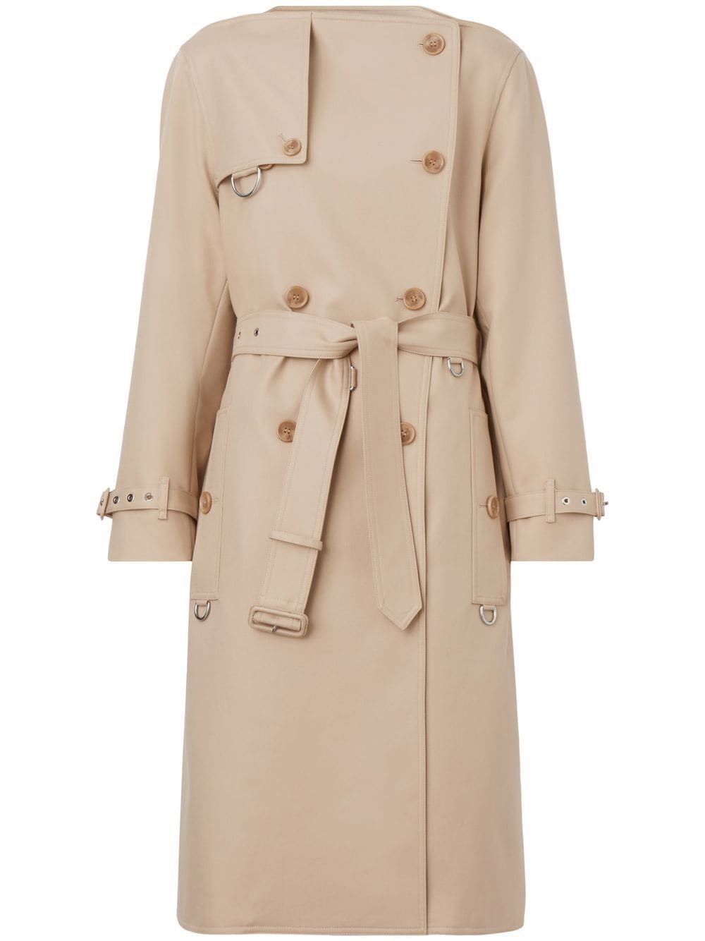 BURBERRY Classic Double-Breasted Raincoat - Size 8