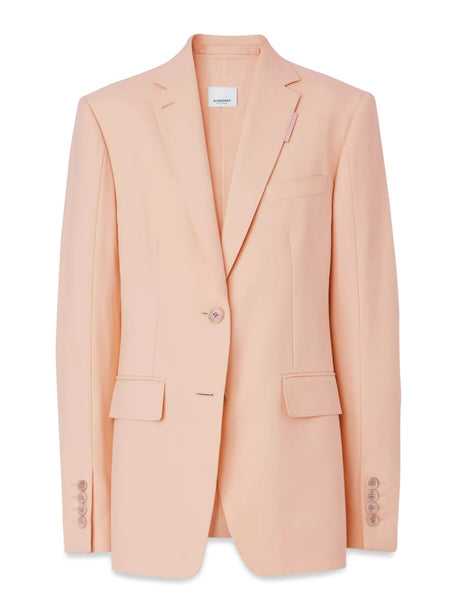 BURBERRY Women's Notched Lapel Wool Jacket