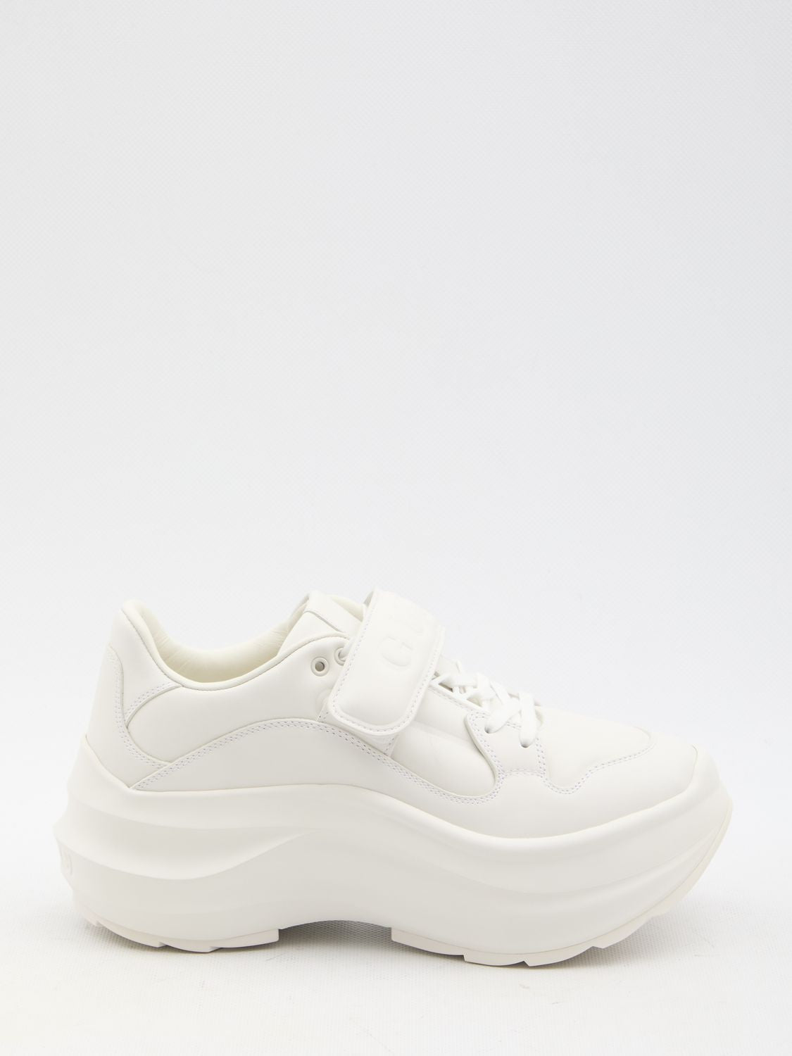 GUCCI Sculpted Platform Wave Sneaker with Velcro Strap - Size Nationality: IT