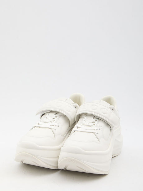 GUCCI Sculpted Platform Wave Sneaker with Velcro Strap - Size Nationality: IT