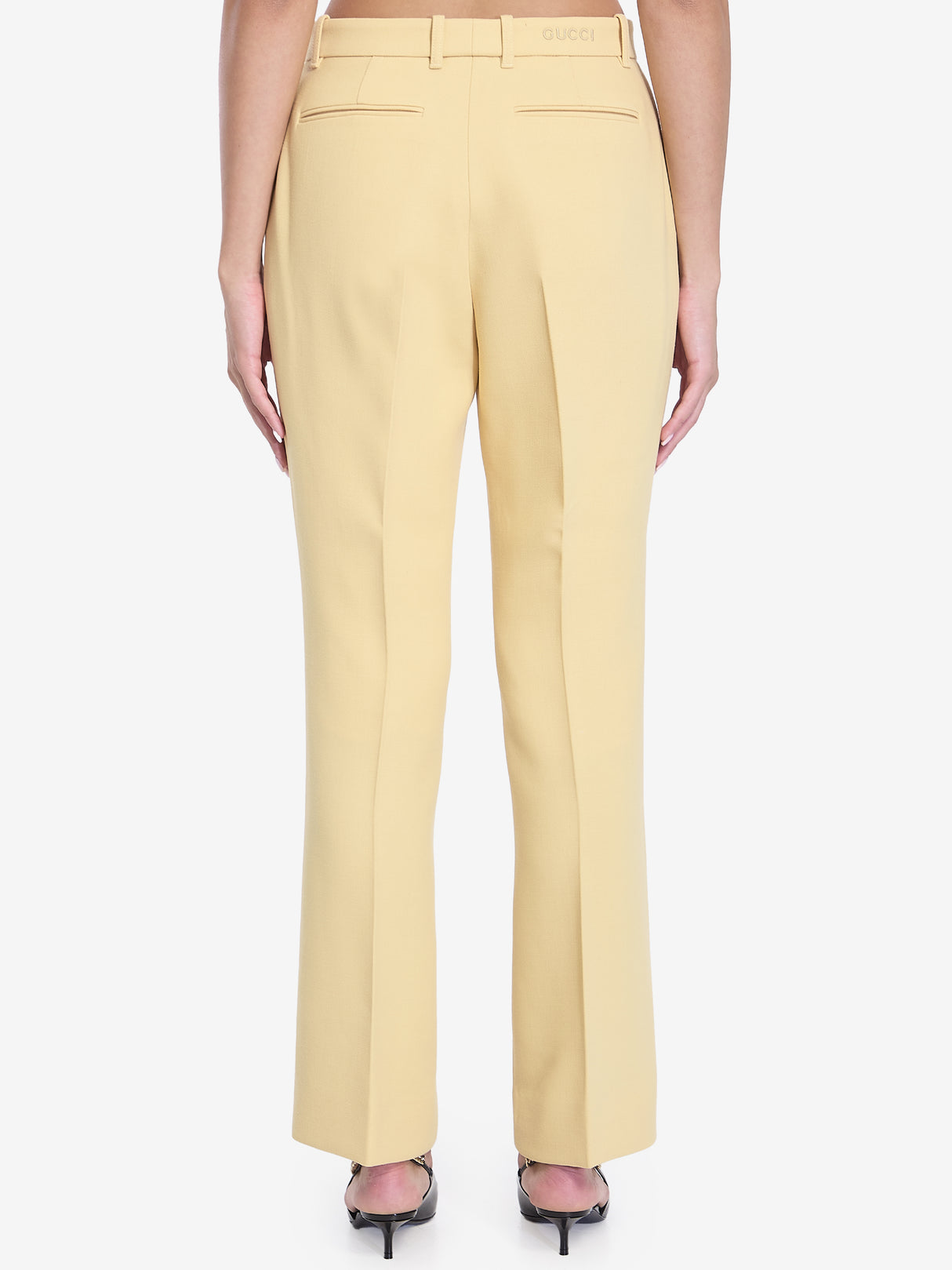 GUCCI Creased Pleated Trousers for Women