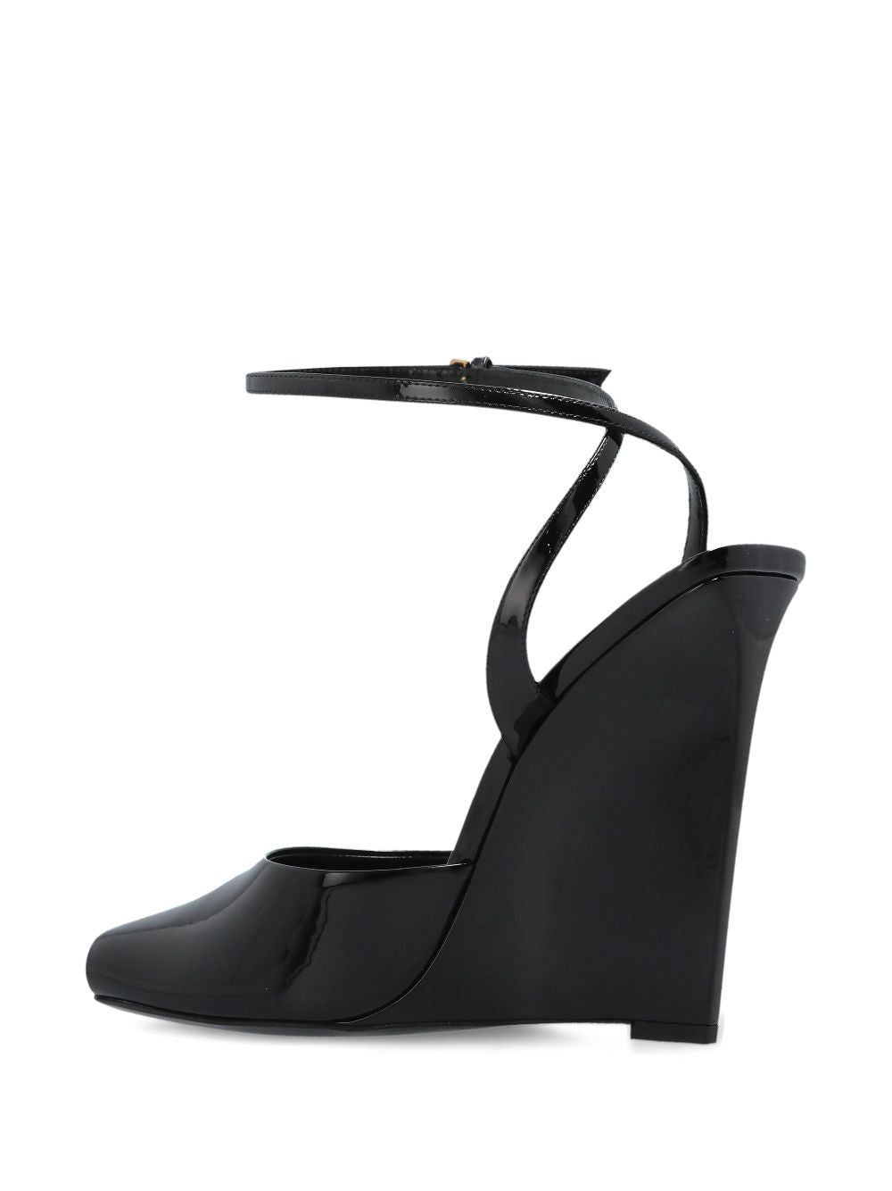 SAINT LAURENT The Scandale Wedge Sandals - Women's Adjustable Ankle Strap