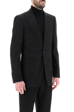 BURBERRY Oak Leaf Crest Tuxedo Jacket - Size 50