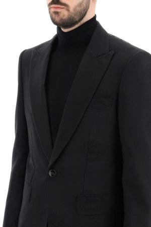 BURBERRY Oak Leaf Crest Tuxedo Jacket - Size 50