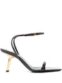 SAINT LAURENT 75mm Soft Silk Sandals for Women