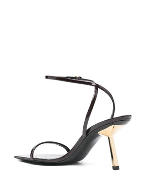 SAINT LAURENT 75mm Soft Silk Sandals for Women