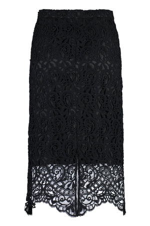 BURBERRY Elegant Mini Lace Skirt