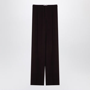 SAINT LAURENT Sophisticated Silk Pleated Trousers for Women