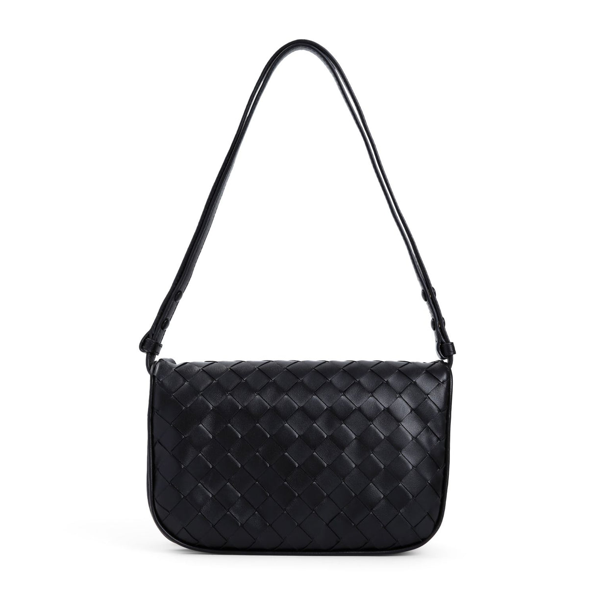 BOTTEGA VENETA Mini Puffleather Clutch with Intrecciato Design