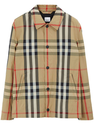 BURBERRY メンズチェック柄シャツジャケット アーカイブベージュ FW23