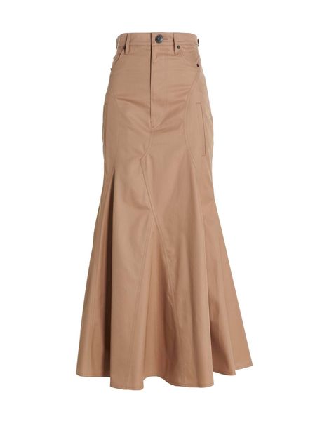 BURBERRY High-Waisted Long Skirt - Size 06