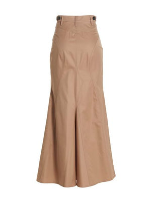 BURBERRY High-Waisted Long Skirt - Size 06