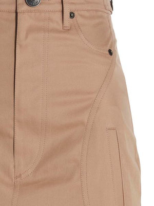 BURBERRY High-Waisted Long Skirt - Size 06