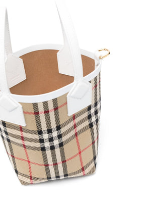 BURBERRY Mini Vintage-Check Bucket Handbag