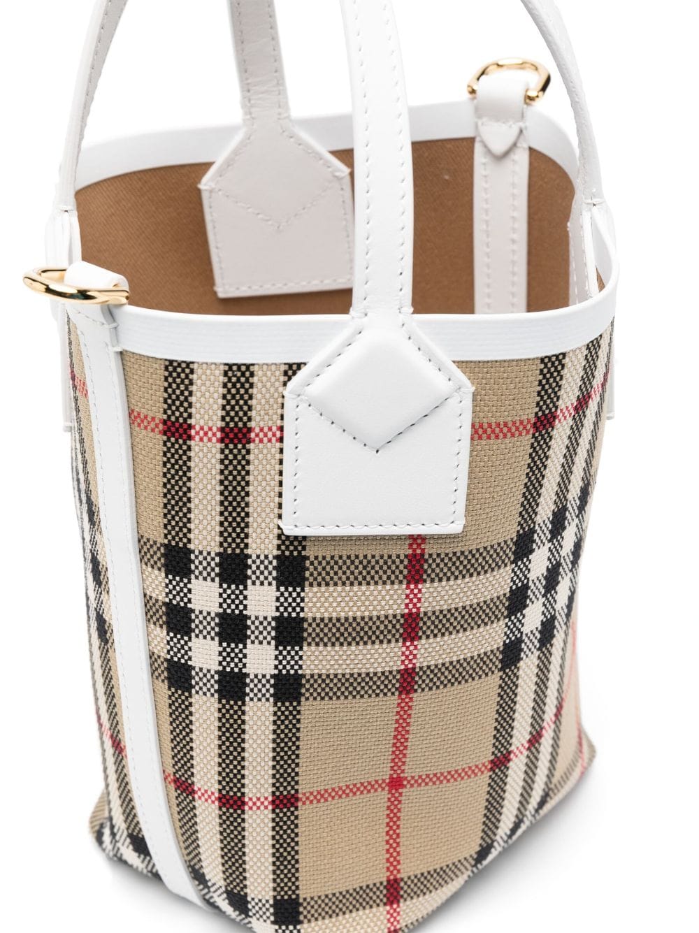 BURBERRY Mini Vintage-Check Bucket Handbag