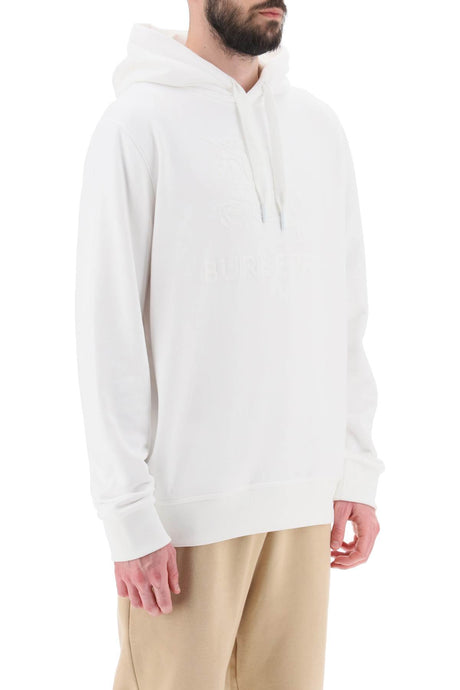 BURBERRY Men's Relaxed Fit Hoodie with EKD Logo