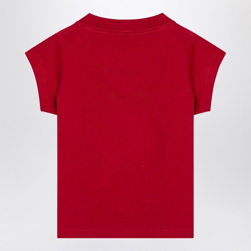 BALENCIAGA Mini Cropped Crew-Neck T-Shirt with Keep Calm Logo