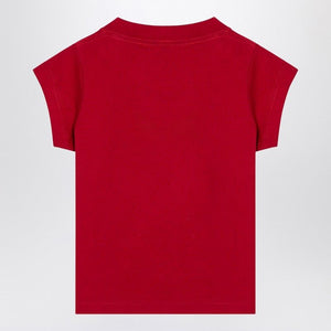 BALENCIAGA Mini Cropped Crew-Neck T-Shirt with Keep Calm Logo