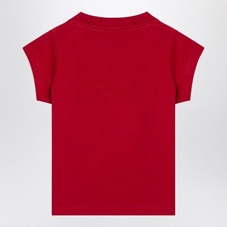 BALENCIAGA Mini Cropped Crew-Neck T-Shirt with Keep Calm Logo