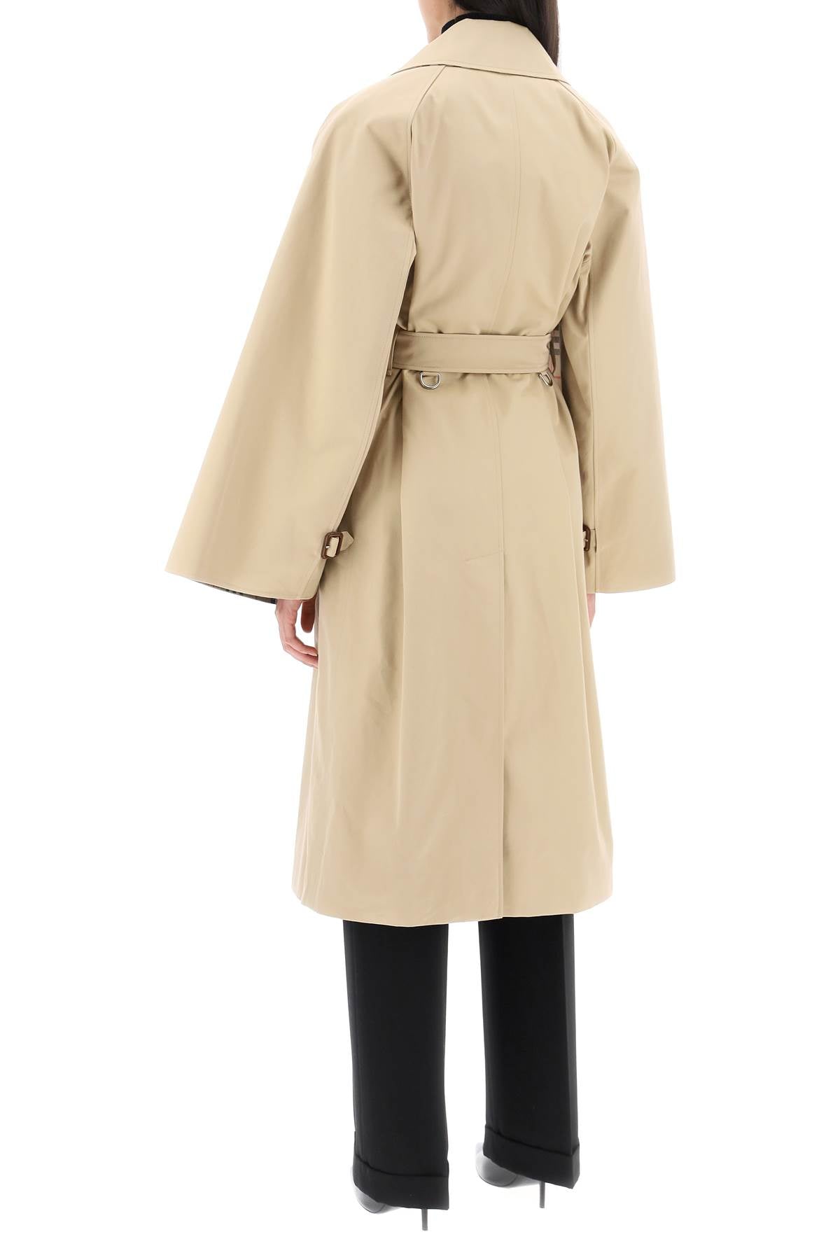 BURBERRY Honey Cotton Gabardine Coat - FW23 Collection