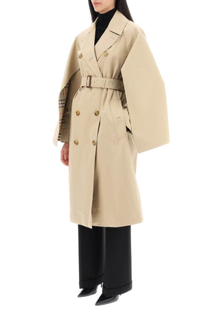 BURBERRY Honey Cotton Gabardine Coat - FW23 Collection