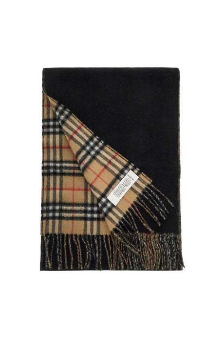 BURBERRY Reversible Cashmere Check Scarf