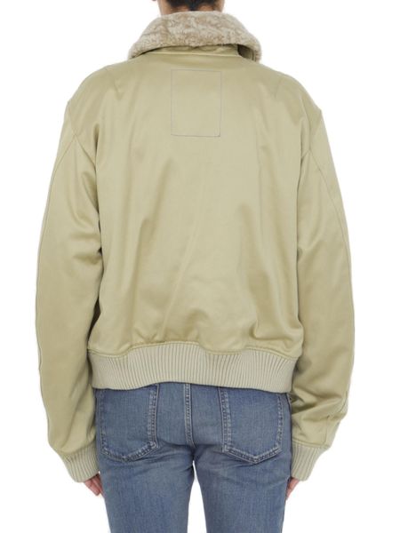 BURBERRY Raffia Zipped Bomber Jacket for Men