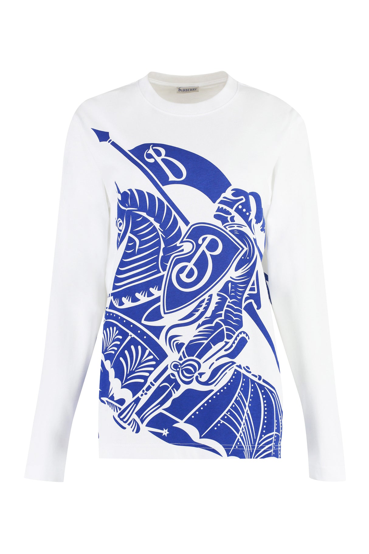 BURBERRY Long Sleeve Printed Cotton T-Shirt