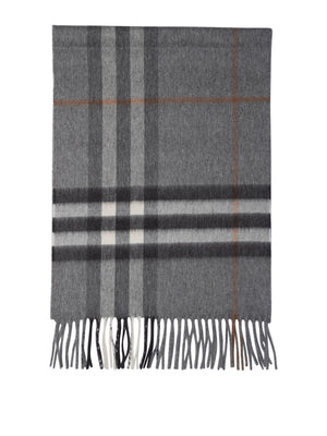 BURBERRY Classic Check Cashmere Scarf for Men