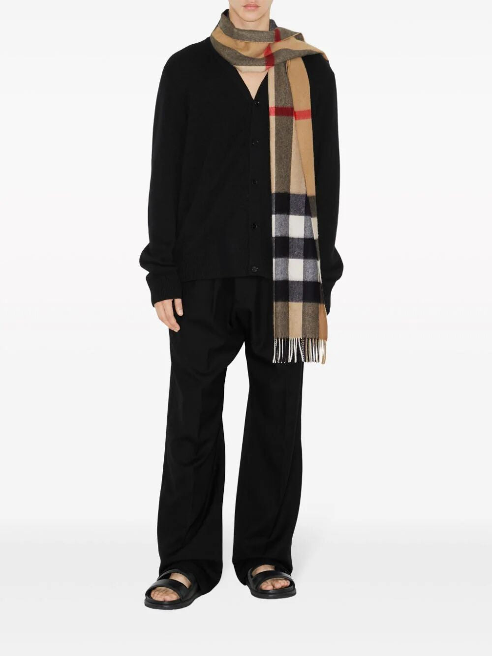 BURBERRY Classic Check Cashmere Scarf