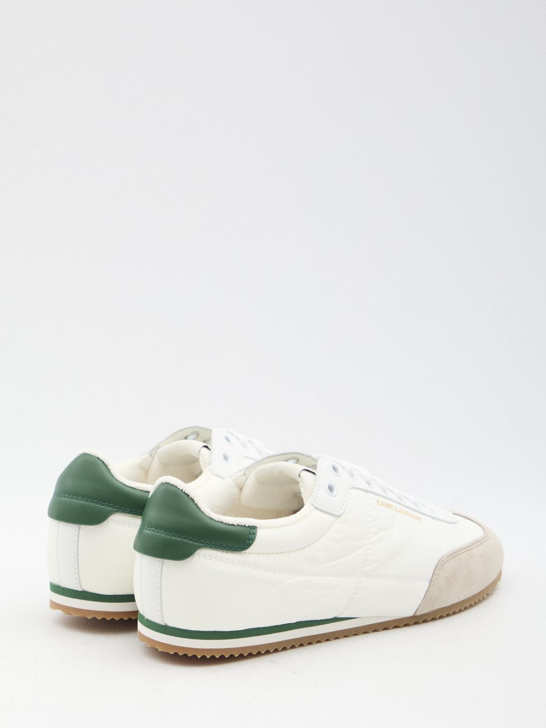 SAINT LAURENT Aston White Calfskin Sneakers for Men 2024