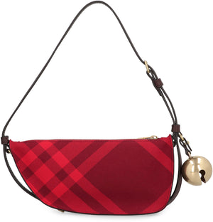 BURBERRY Red Shield Fabric Shoulder Bag - FW23 Collection