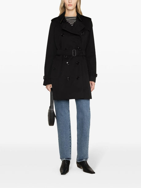 BURBERRY Water-Resistant Mini Heritage Trench Jacket for Women