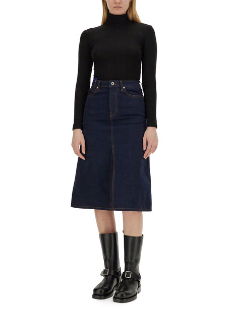 BURBERRY Elegant Denim Skirt Size 8 UK