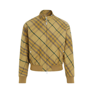 BURBERRY Men's Cotton Bomber Jacket - SS24 Collection