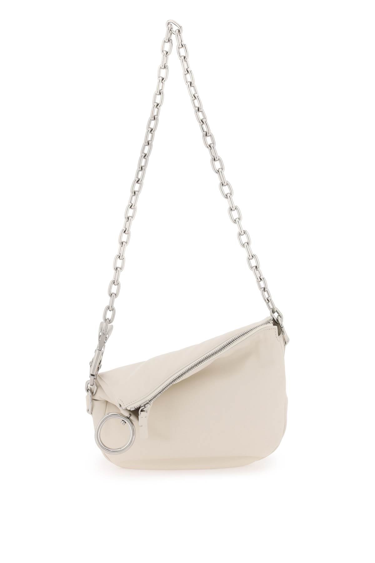 BURBERRY Mini Leather Shoulder Handbag with Ring Detail