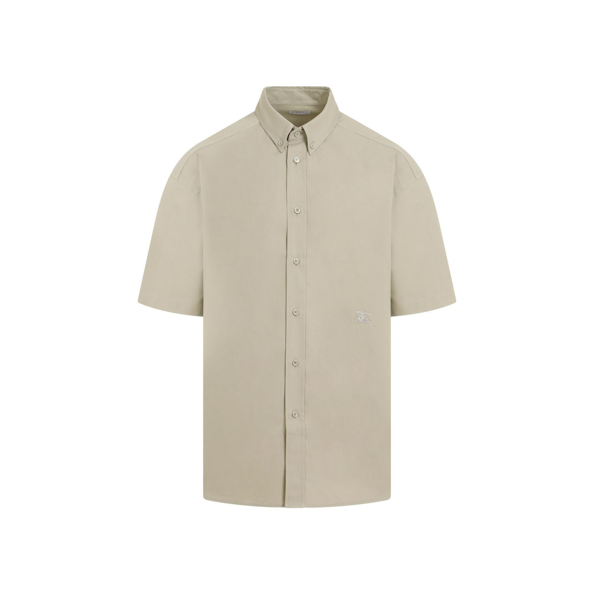 BURBERRY SS24 緑色のメンズコットンシャツ