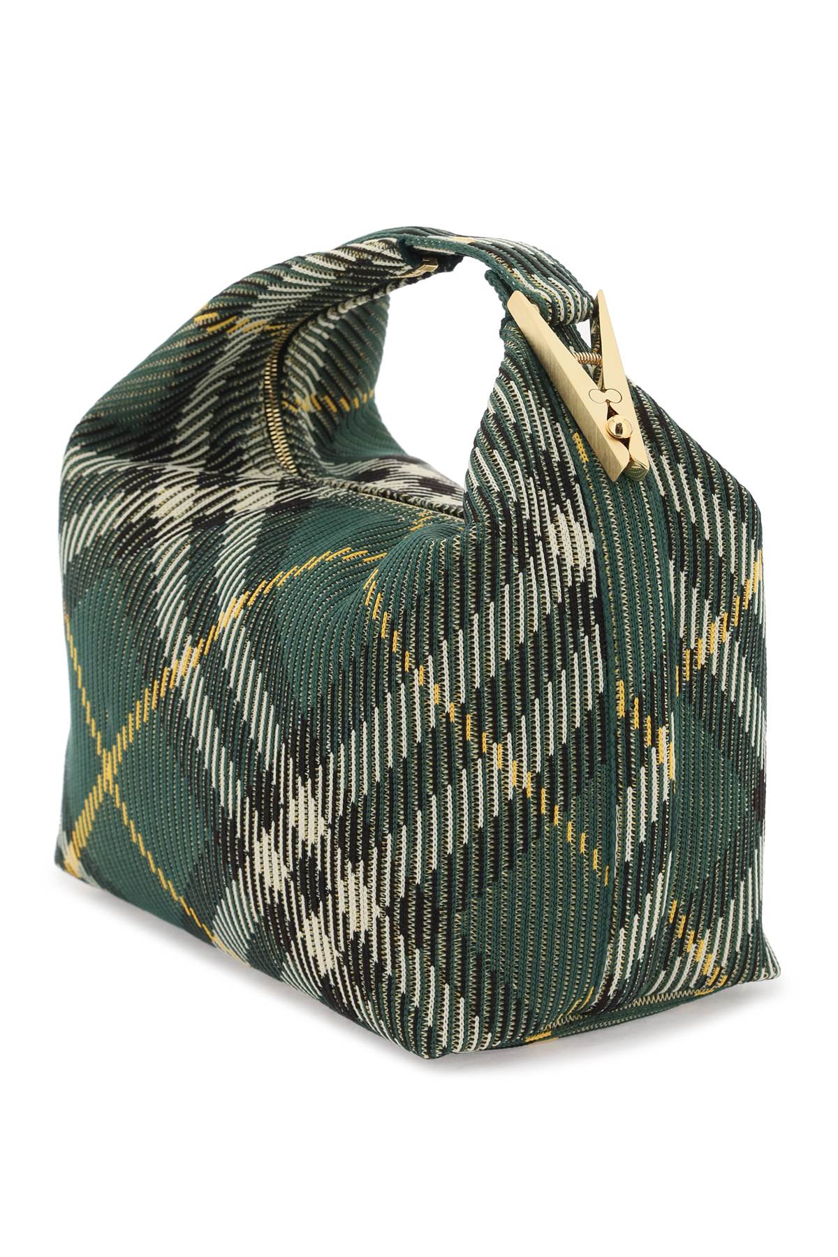 BURBERRY Medium Check Pattern Shoulder Handbag