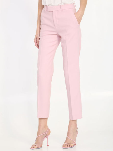 BURBERRY Stylish Tailored Trousers in Vibrant Pink - Regular Fit - UK Sizes